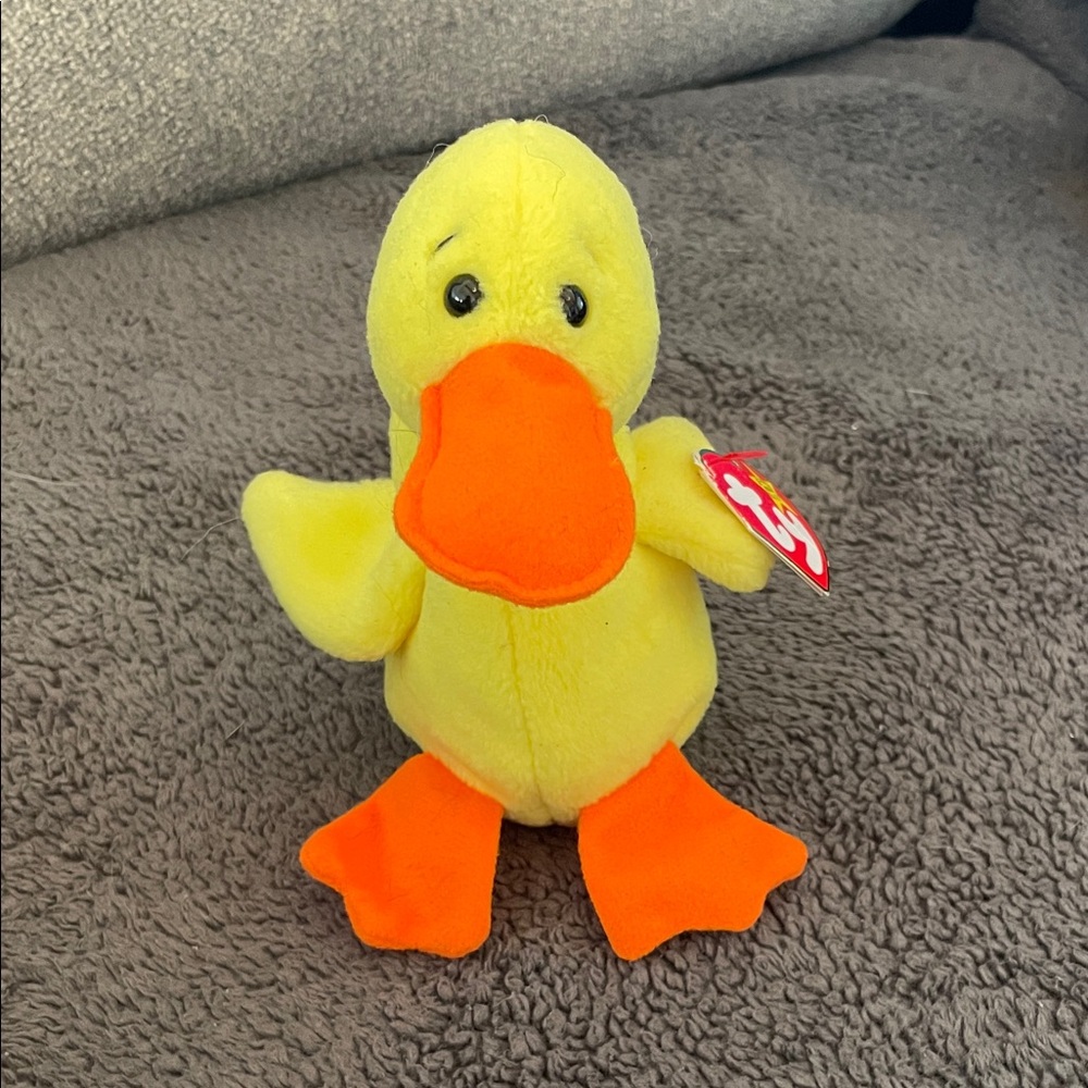 Ty Beanie Baby “Quackers” with PVC pellets